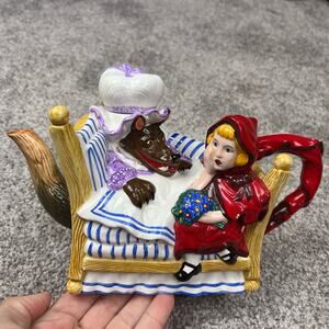 Vintage Department 56 Story Book Little Red Riding Hood Tea Pot